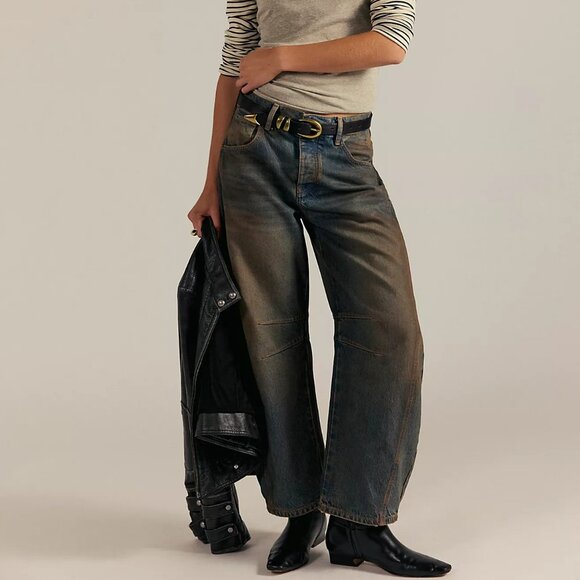 We The Free Good Luck Barrel Jeans - Picture 1 of 5